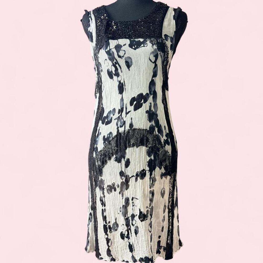 Desigual by Christian Lacroix size 44 sleeveless midi dress avante garde boho